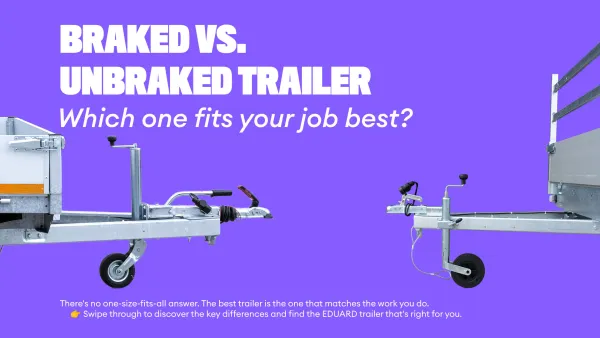Braked VS unbraked trailer
